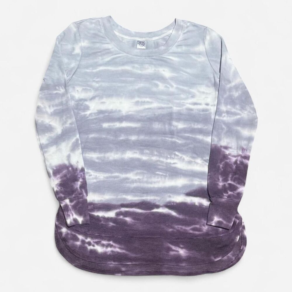 Te Verde purple/white color mix Small size (width 17-1/2in, length 26in) shirt